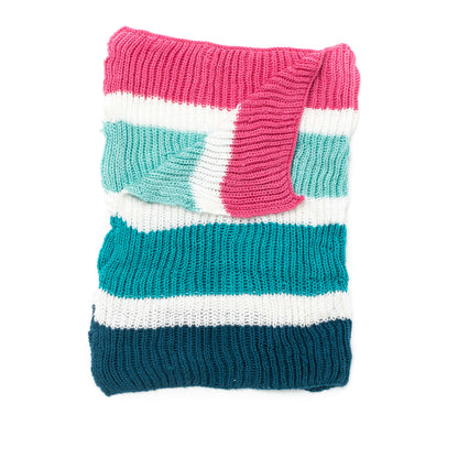 Caron Knit Beanie With Bright Pompom Single Size