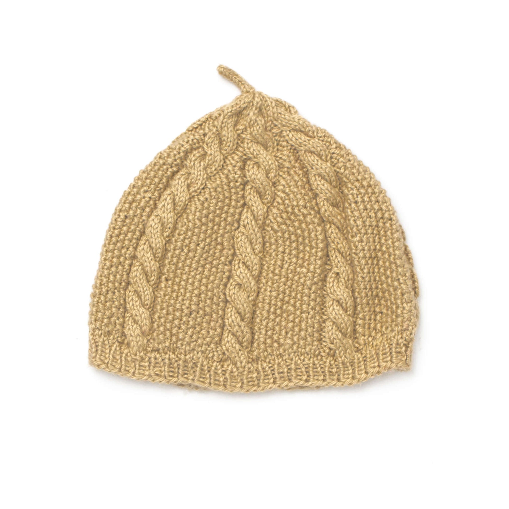 Free Caron Knit Cabled Beret Pattern
