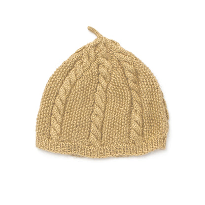Caron Knit Cabled Beret Single Size