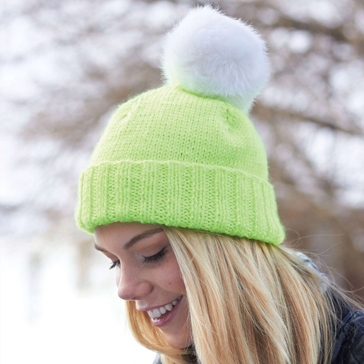 Basic Hat Free Beginner Caron Basic Hat Knitting Pattern | Yarnspirations
