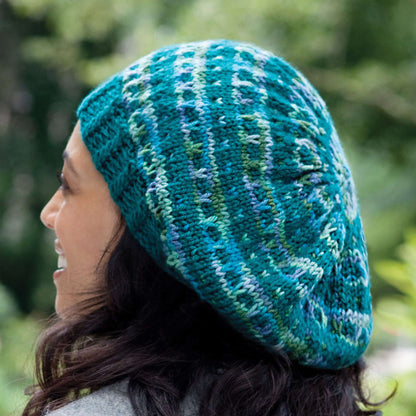 Caron Knit Slip Stitch Beret S