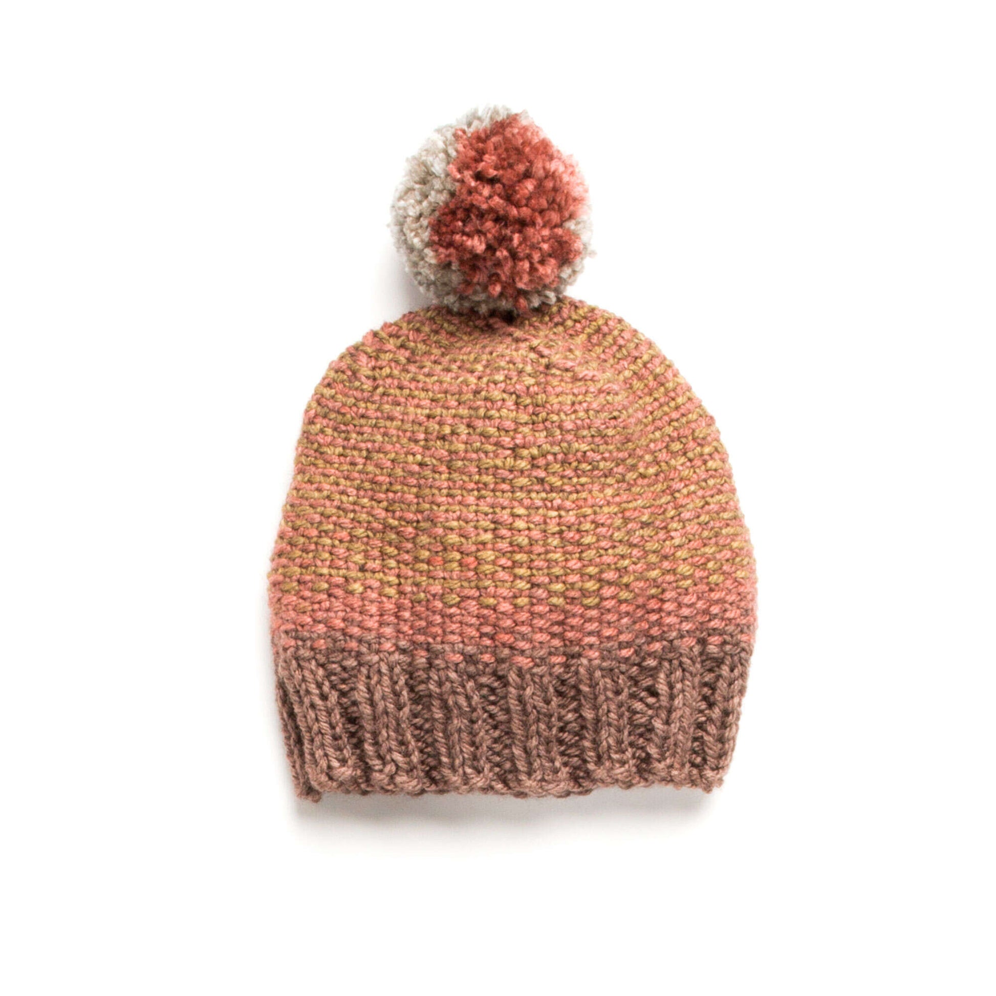 Free Caron Linen Stitch Knit Hat Pattern