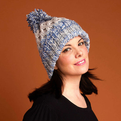 Caron Honeycomb Knit Hat Single Size
