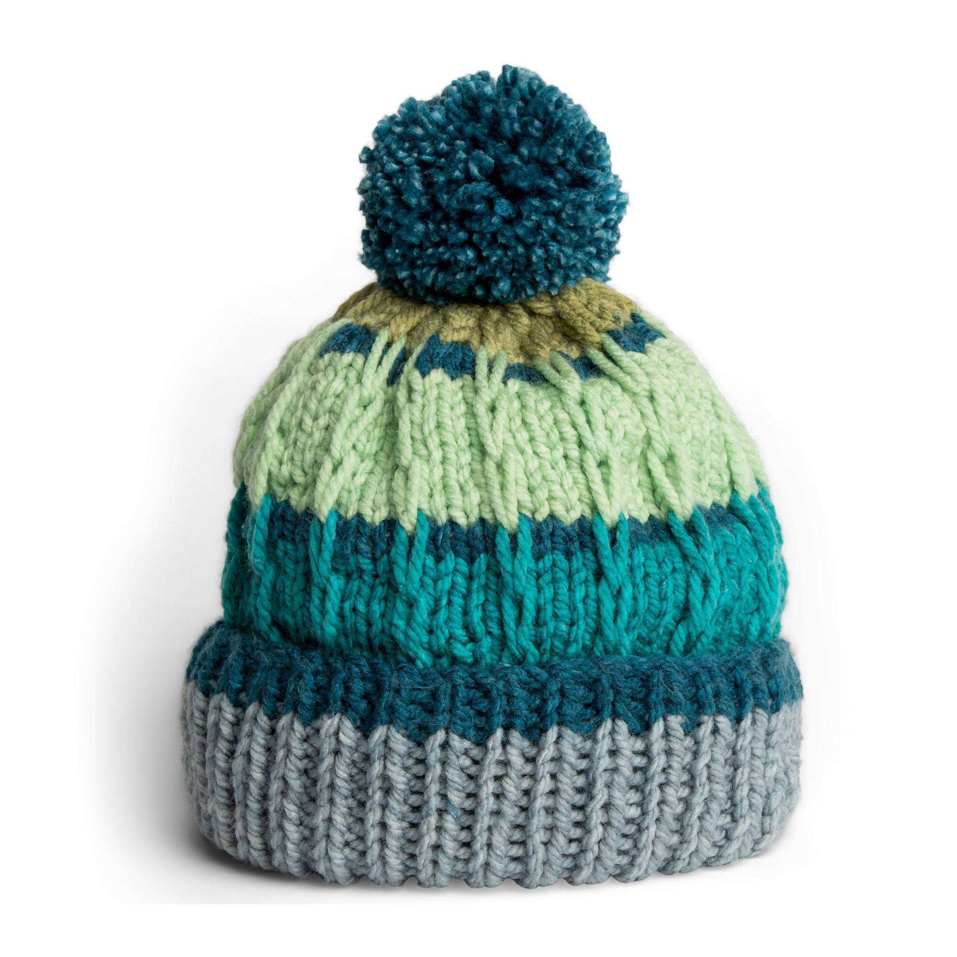Free Caron Knit Hat On The Go Pattern