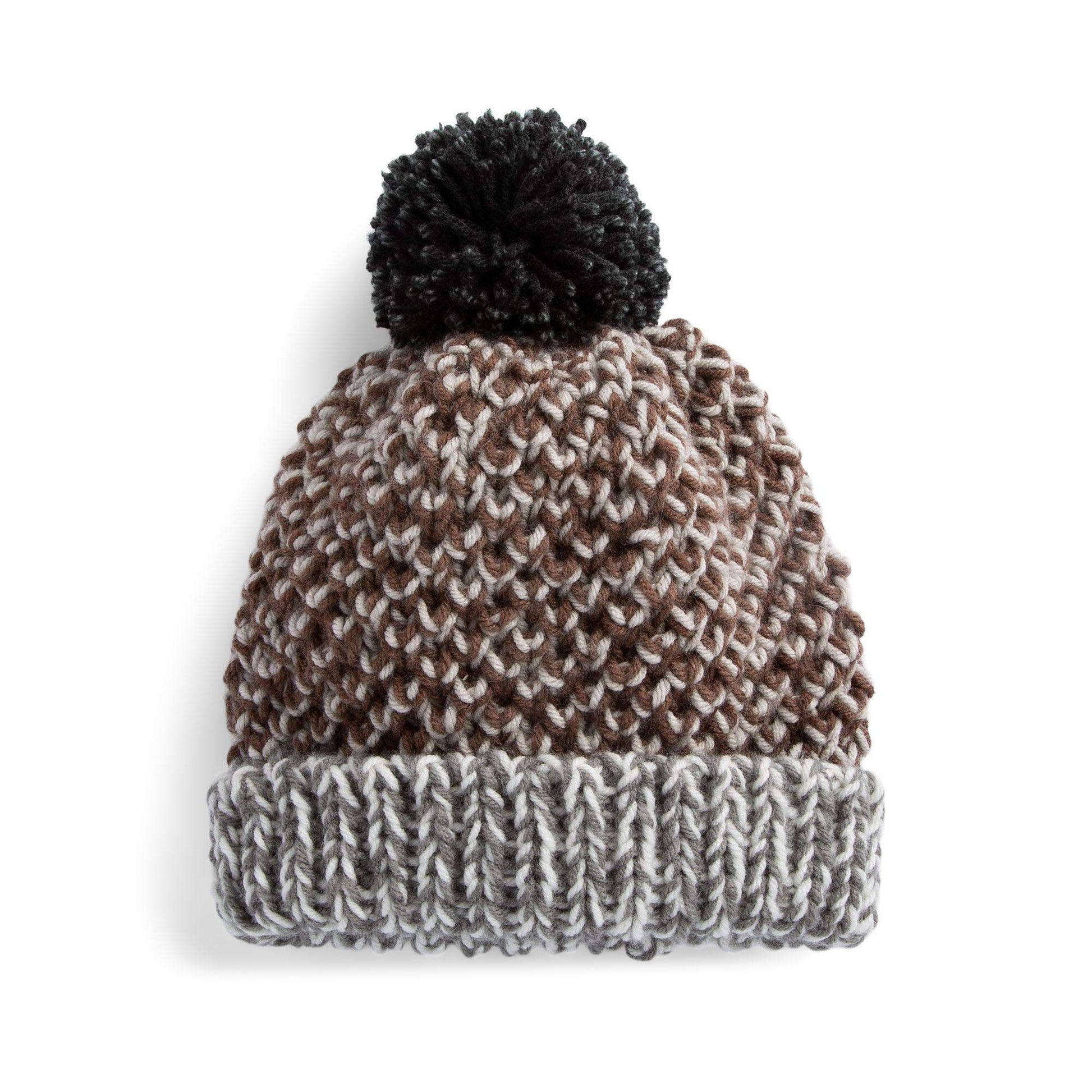 Free Caron Double Strand Knit Textured Hat Pattern