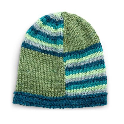 Caron Easy Striped & Blocked Knit Hat Single Size