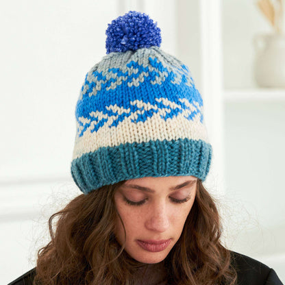 Caron Knit Go Around Fair Isle Hat Single Size