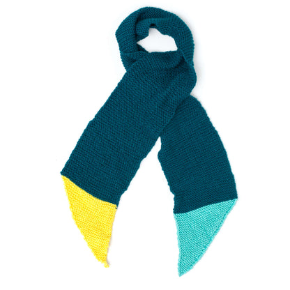 Caron Knit Dipped Points Scarf Single Size