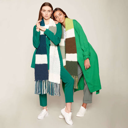 Caron X Pantone Knit Color Swatch Scarf Version 1