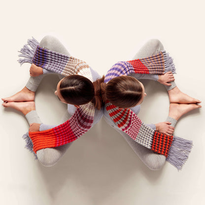 Caron X Pantone Knit Stripe Scarf Single Size