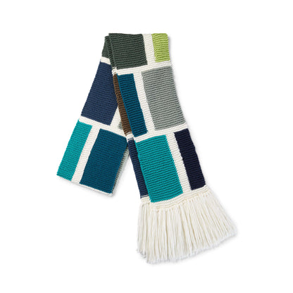 Caron X Pantone Shifting Blocks Knit Scarf Single Size