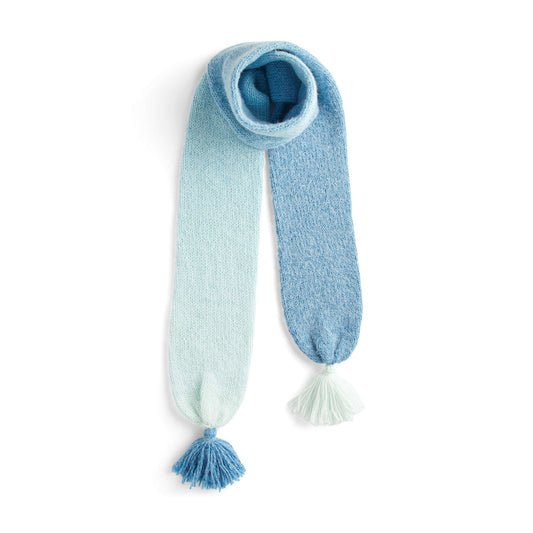 Knit Scarf made in Caron Colorama Halo Perfect Phasing Yarn