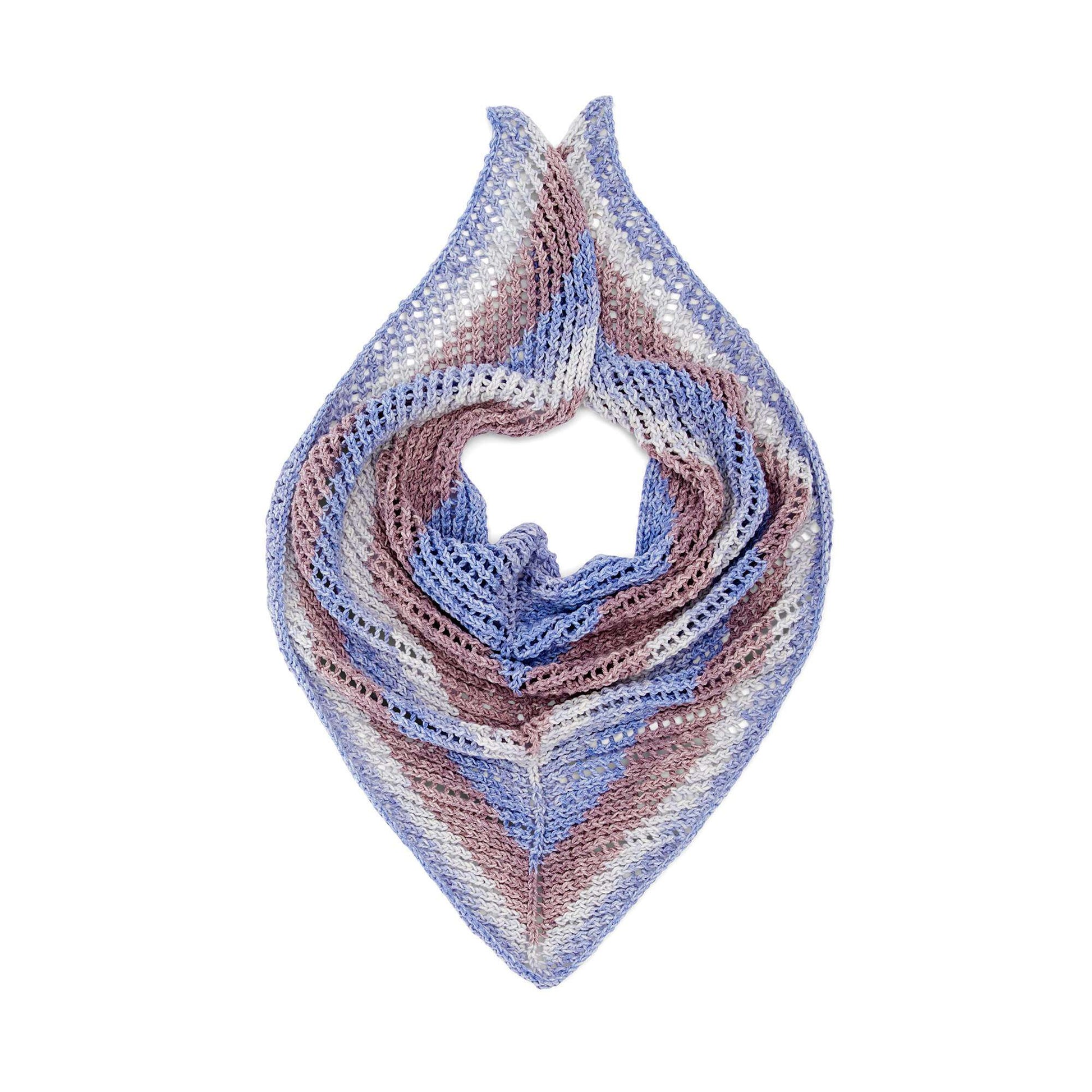 Free Easy Caron Triangular Shawl Knitting Pattern | Yarnspirations