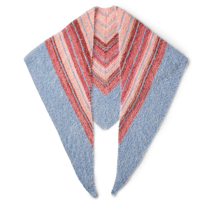 Caron Misty Chevron Knit Shawl Single Size
