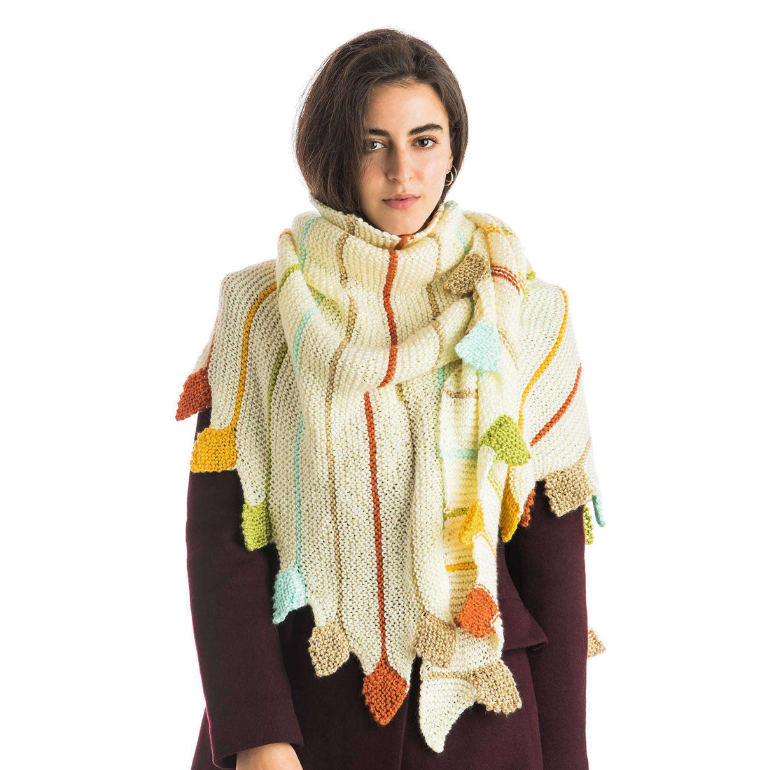 Free Caron Radiant Rays Wrap Knitting Pattern | Yarnspirations