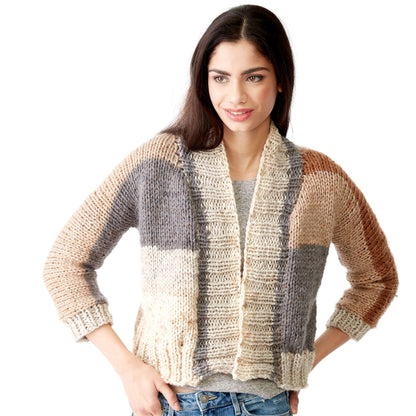 Caron One Piece Knit Cardigan L