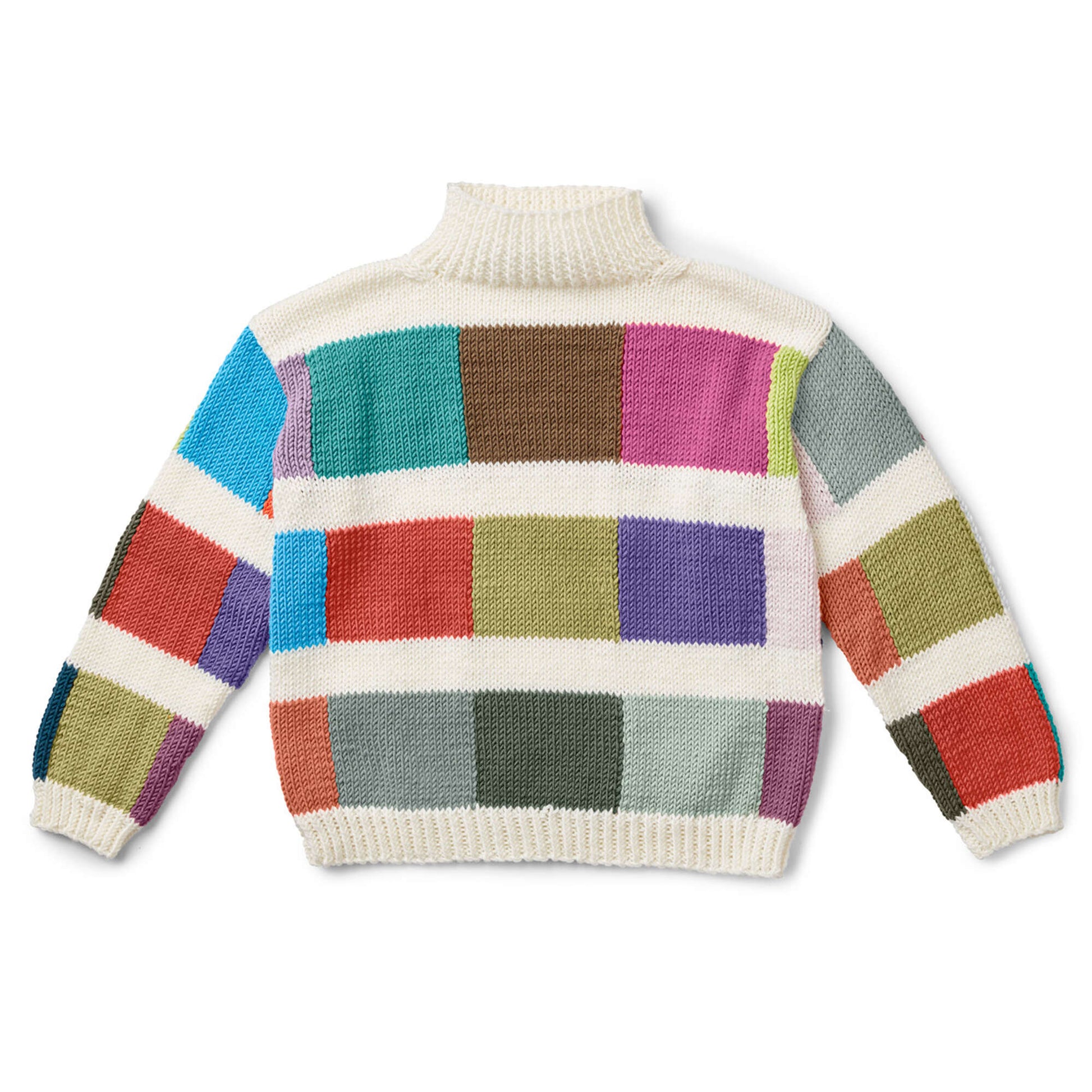 Free Caron X Pantone Monochrome Swatch Knit Sweater Pattern