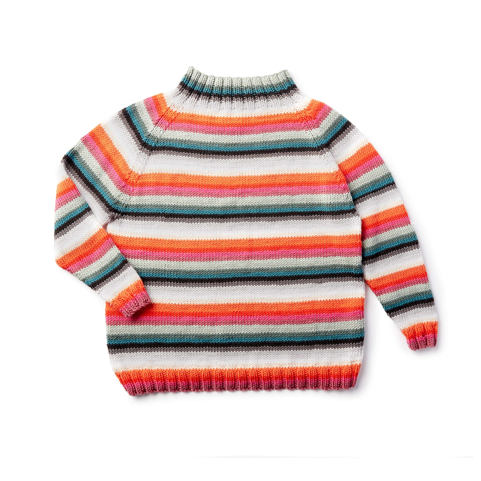 Free Caron X Pantone Stripes Hype Knit Pullover Pattern