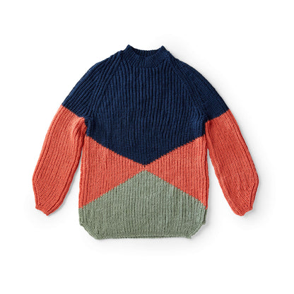 Caron Bold Angles Knit Pullover 2/3XL