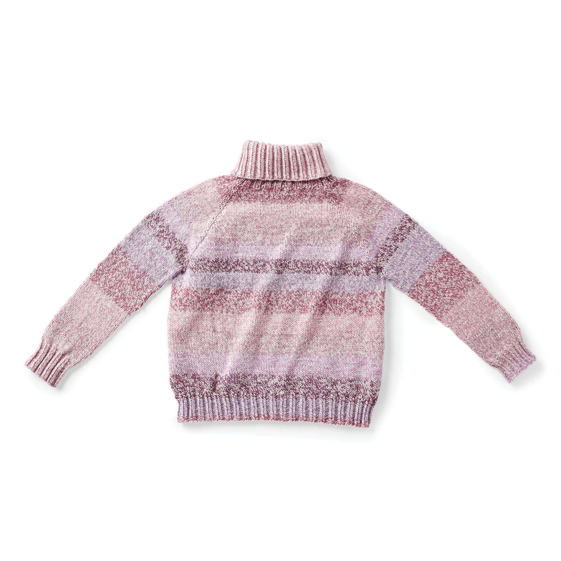 Free Easy Caron Marled Top-Down Turtleneck Knitting Pattern ...