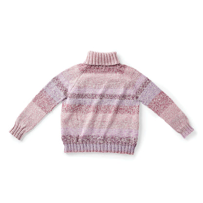 Caron Marled Top-Down Knit Turtleneck 2/3XL