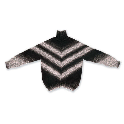 Caron 4-V Knit Pullover L