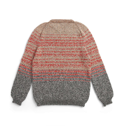 Caron Top Down Knit V Neck Pullover XS/S