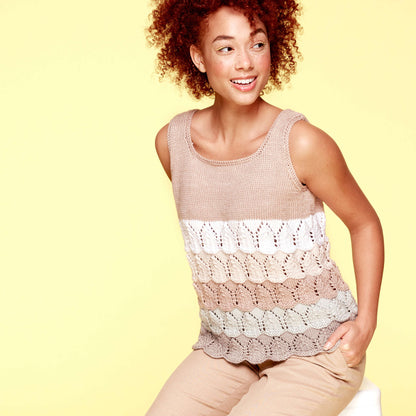 Caron X Pantone Lacy Knit Tank 2XL/3XL