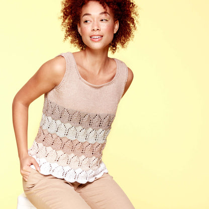 Caron X Pantone Lacy Knit Tank 2XL/3XL