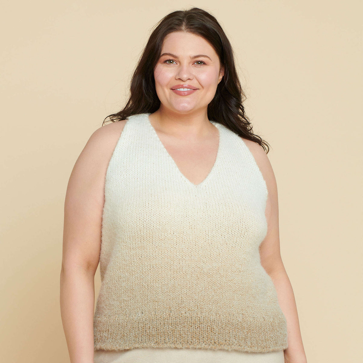 Knit Tank made in Caron Colorama Halo Perfect Phasing Yarn