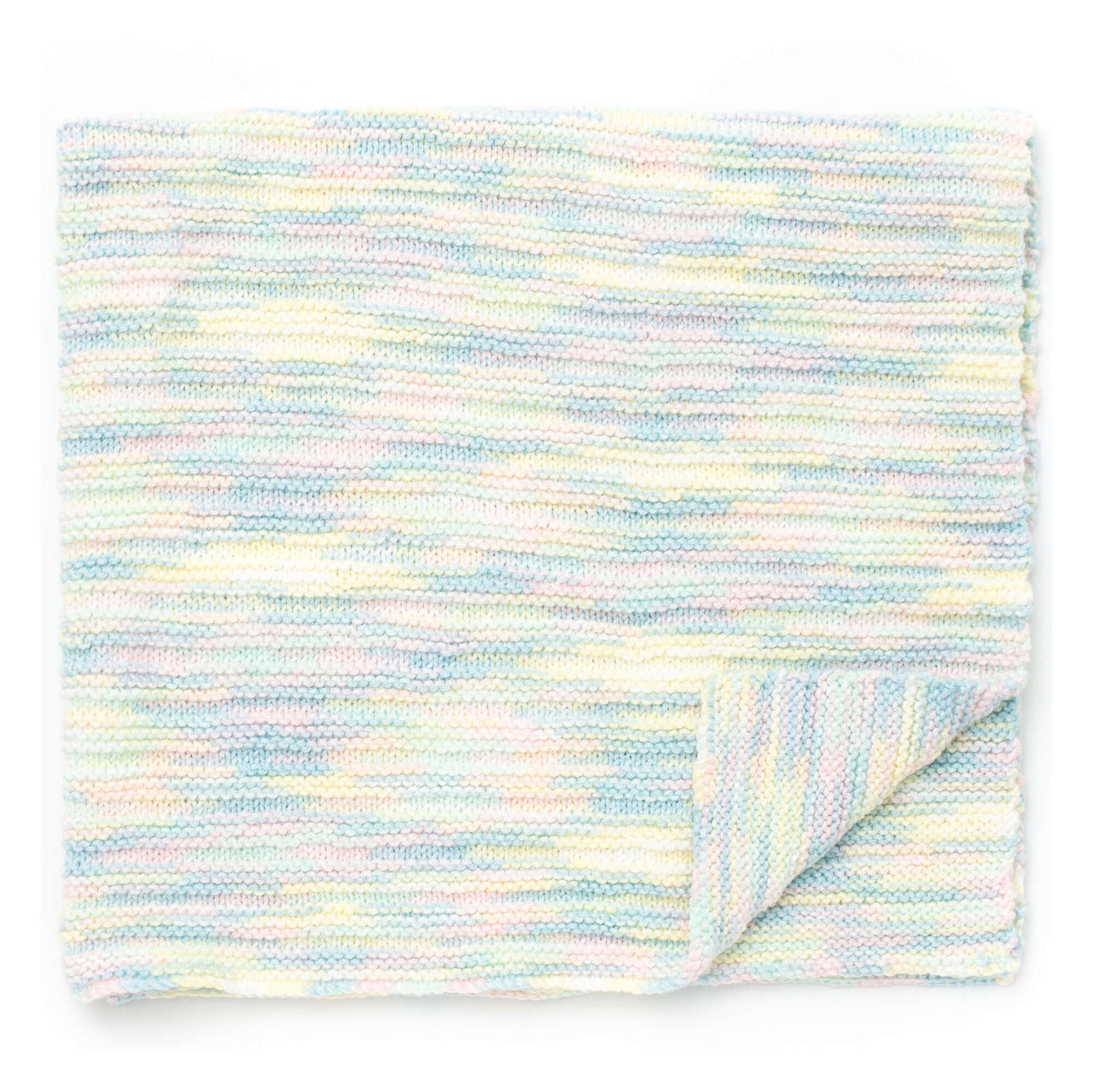 Caron Little Ridges Knit Baby Blanket Single Size