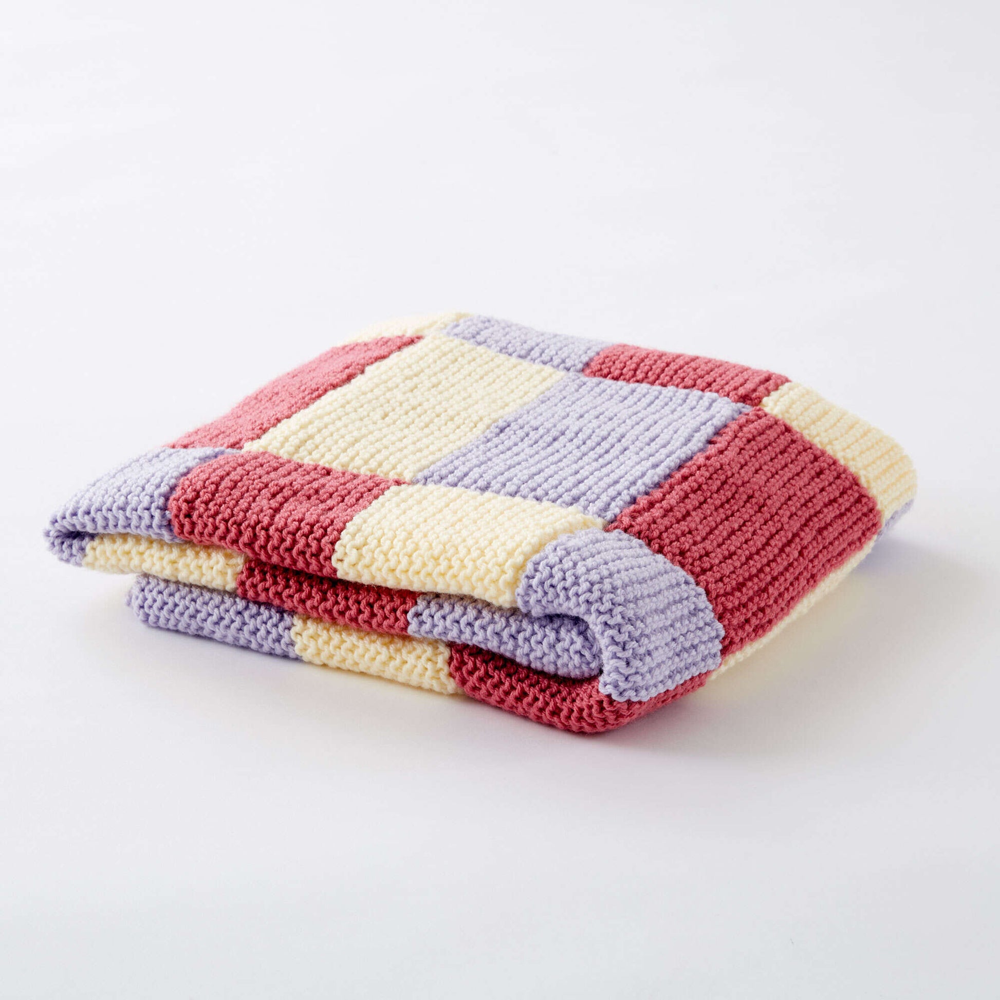 Free Caron Baby Steps Blanket Knit Pattern