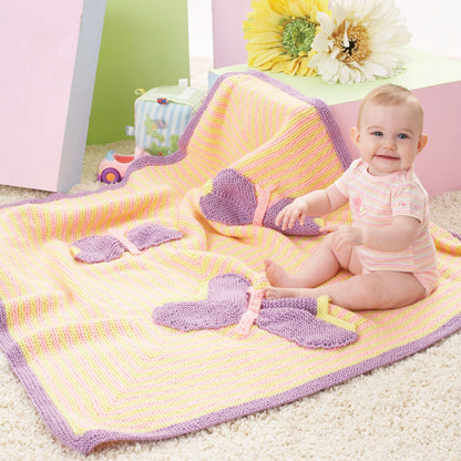 Caron Butterfly Knit Blanket Single