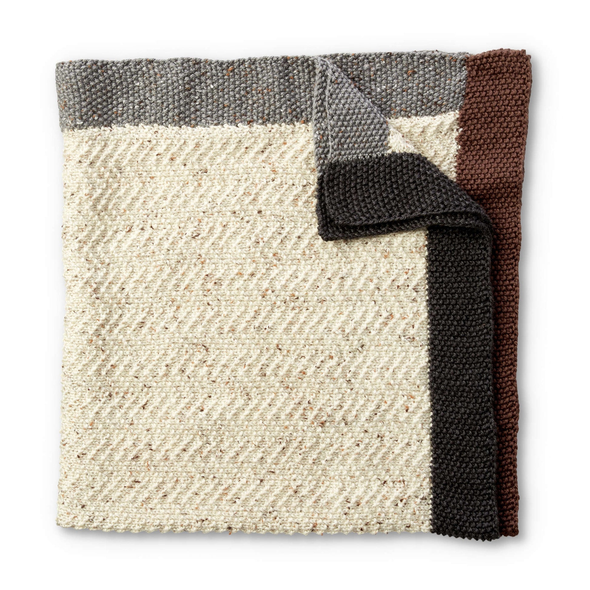 Free Caron Brick Road Knit Baby Blanket Pattern