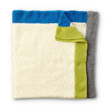 Caron Brick Road Knit Baby Blanket Version 2