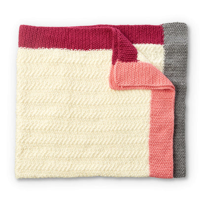 Caron Brick Road Knit Baby Blanket Version 2