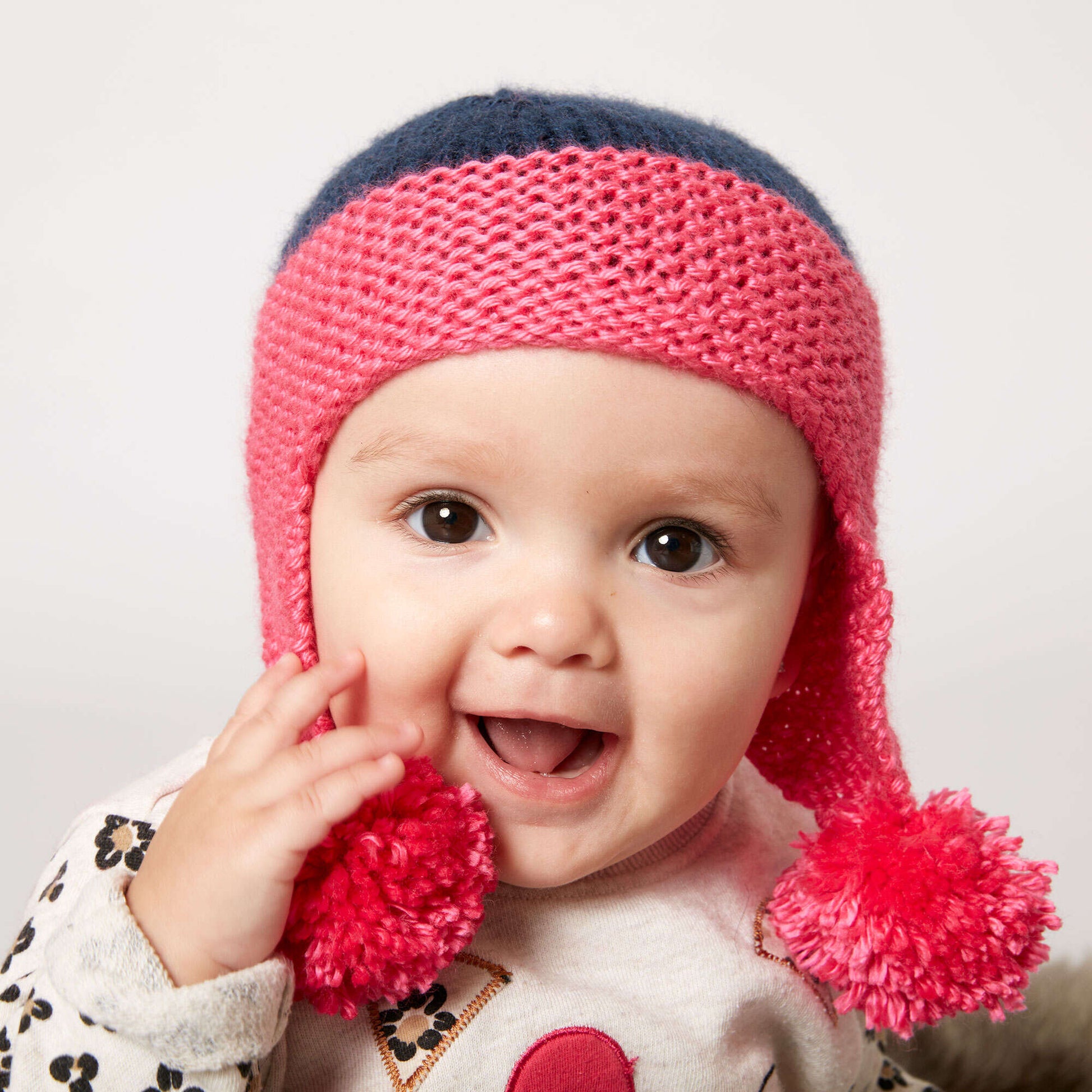 Free Easy Caron Baby Earflap Hat Knitting Pattern Yarnspirations