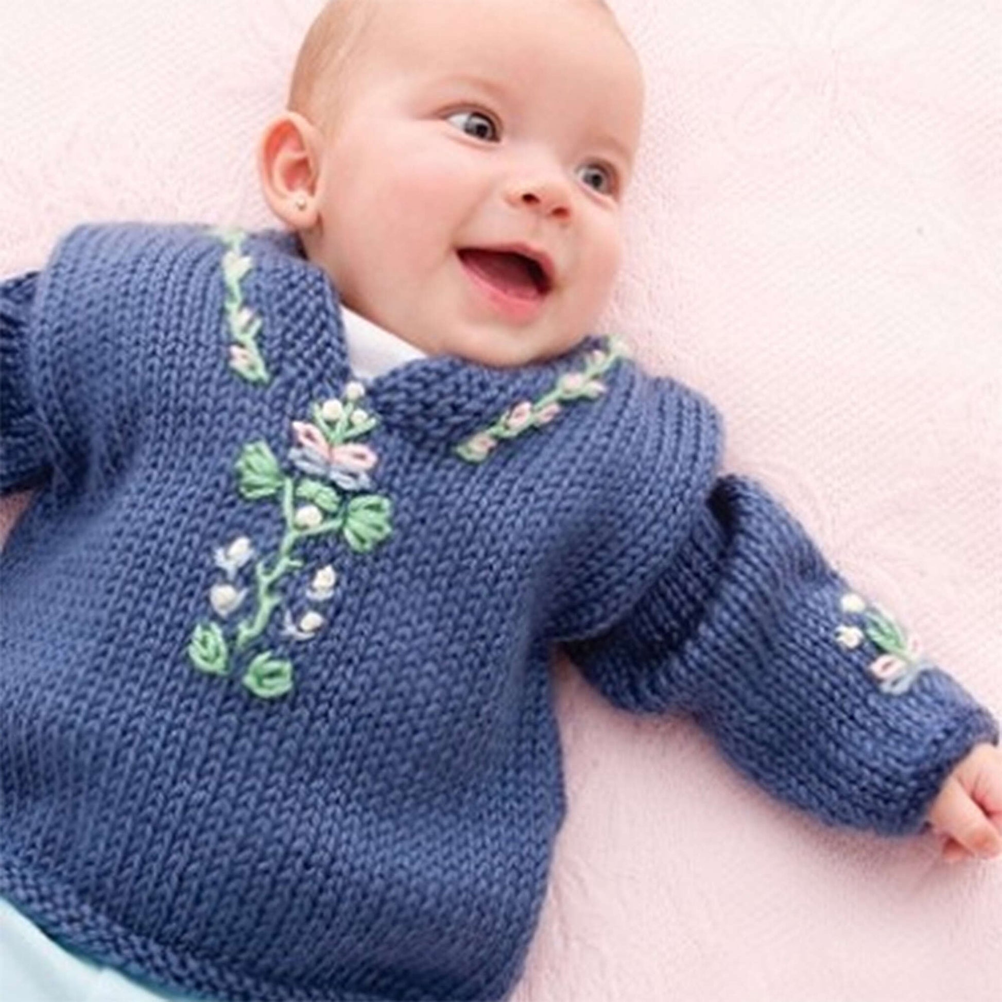 Free Caron Knit Baby Folkwear Caftan Pattern