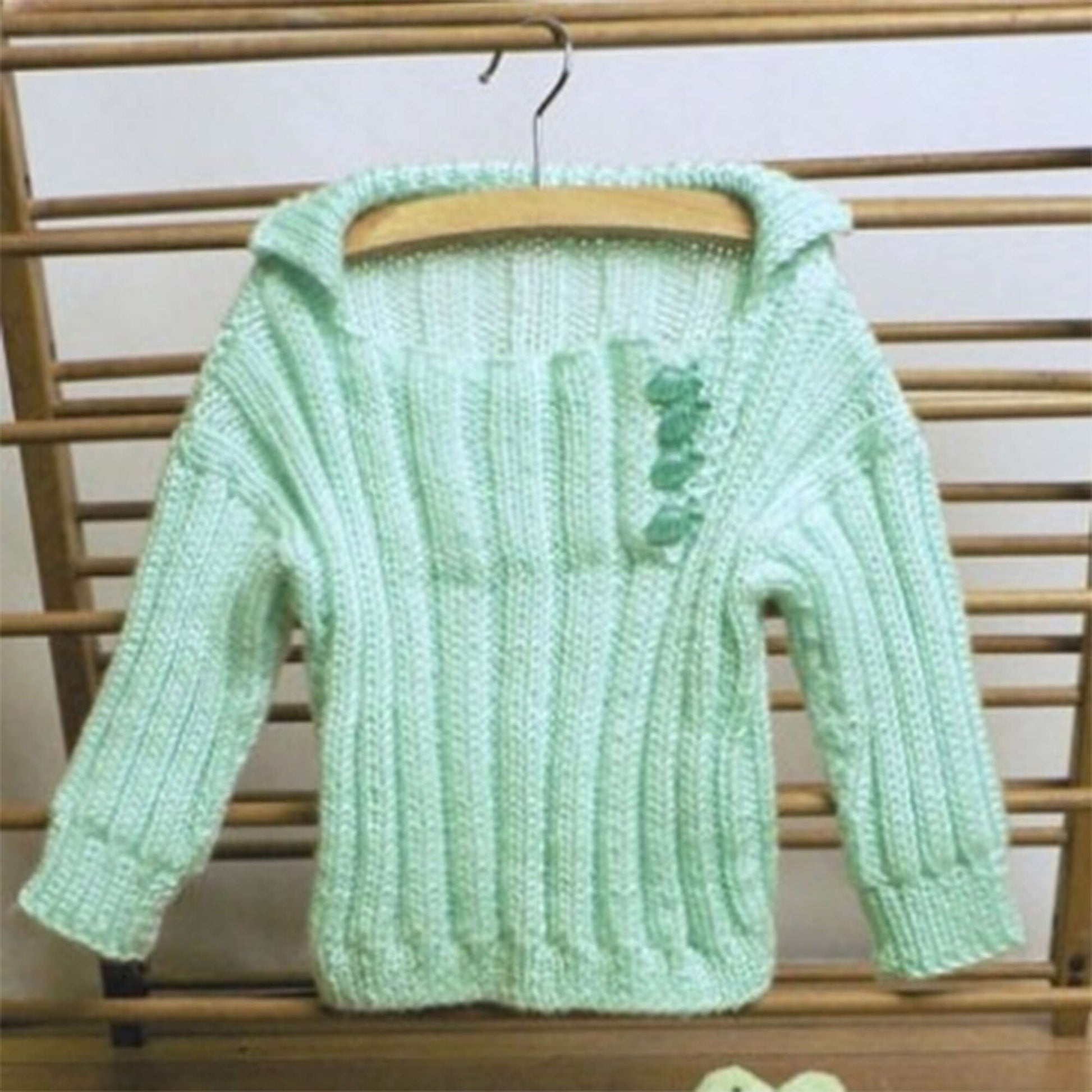 Free Caron Soft Ribbed Toddler Pullover Knit Pattern