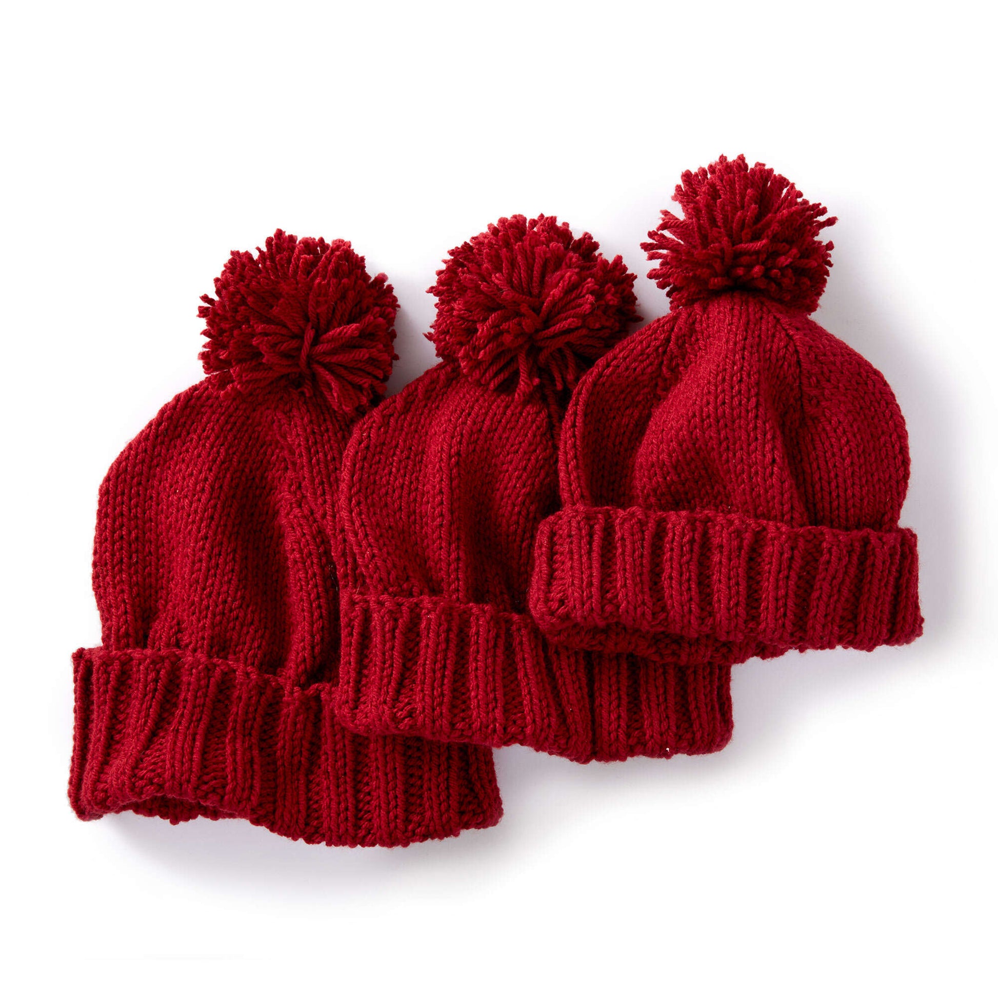 Free Caron Basic Family Knit Hat Pattern