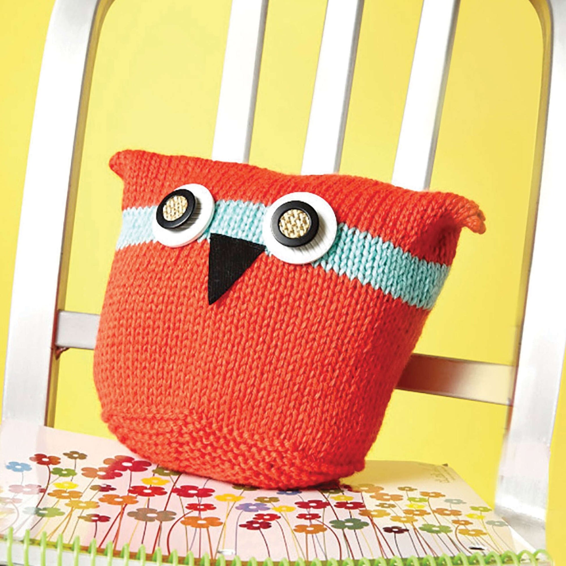 Free Caron Let's Begin With Owl Knit Pattern
