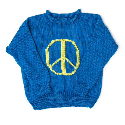 Caron Peaceful Kiddo Pullover Knit 8 yrs