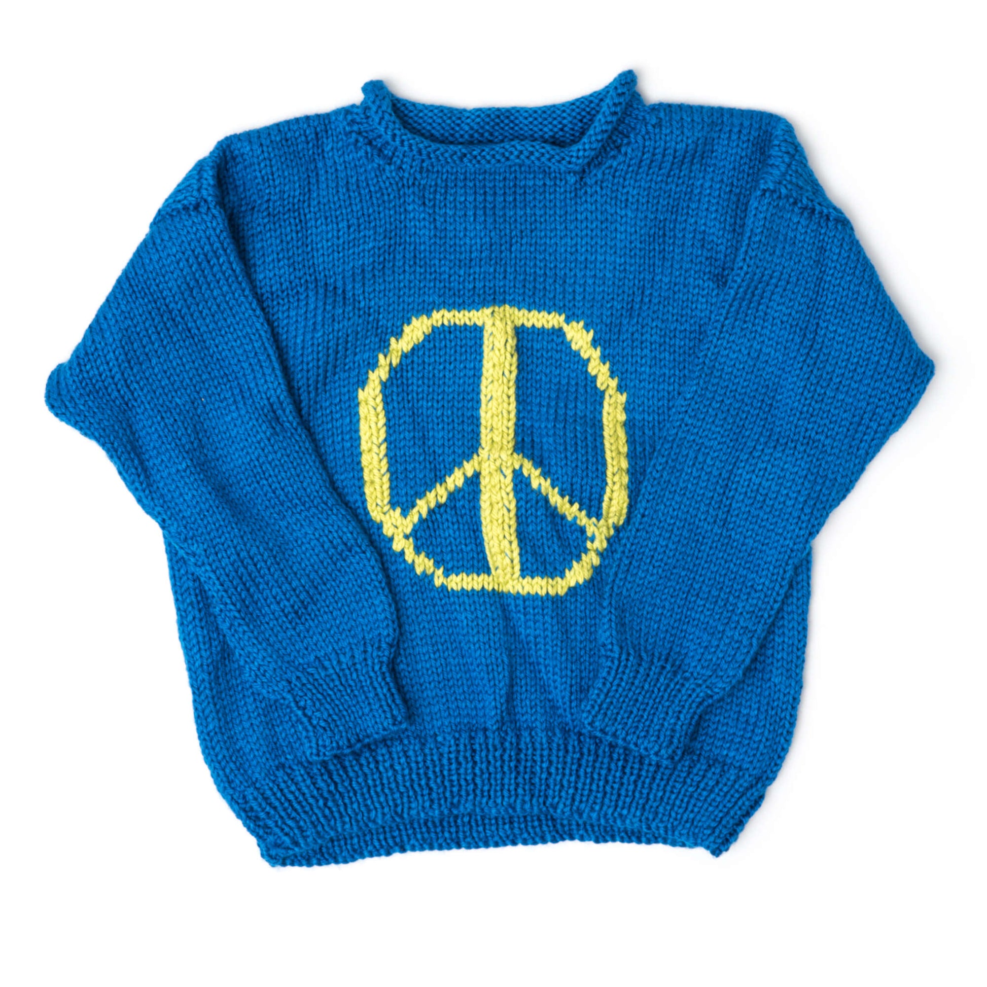 Free Caron Knit Peaceful Kiddo Pullover Pattern