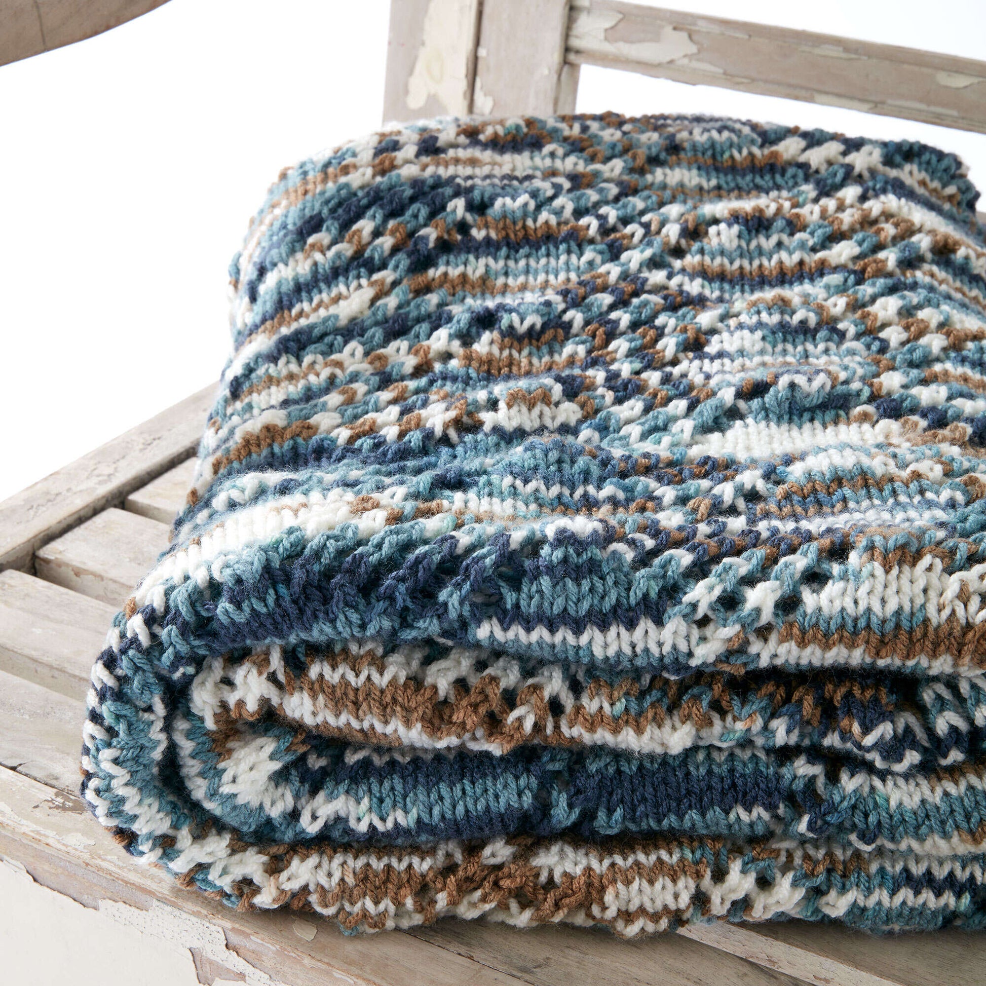Free Caron Crystal Lace Knit Blanket Pattern