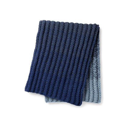 Caron Ombre Ridge Knit Blanket Version 3