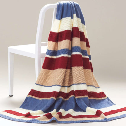 Caron Knit Nantucket Afghan Single Size
