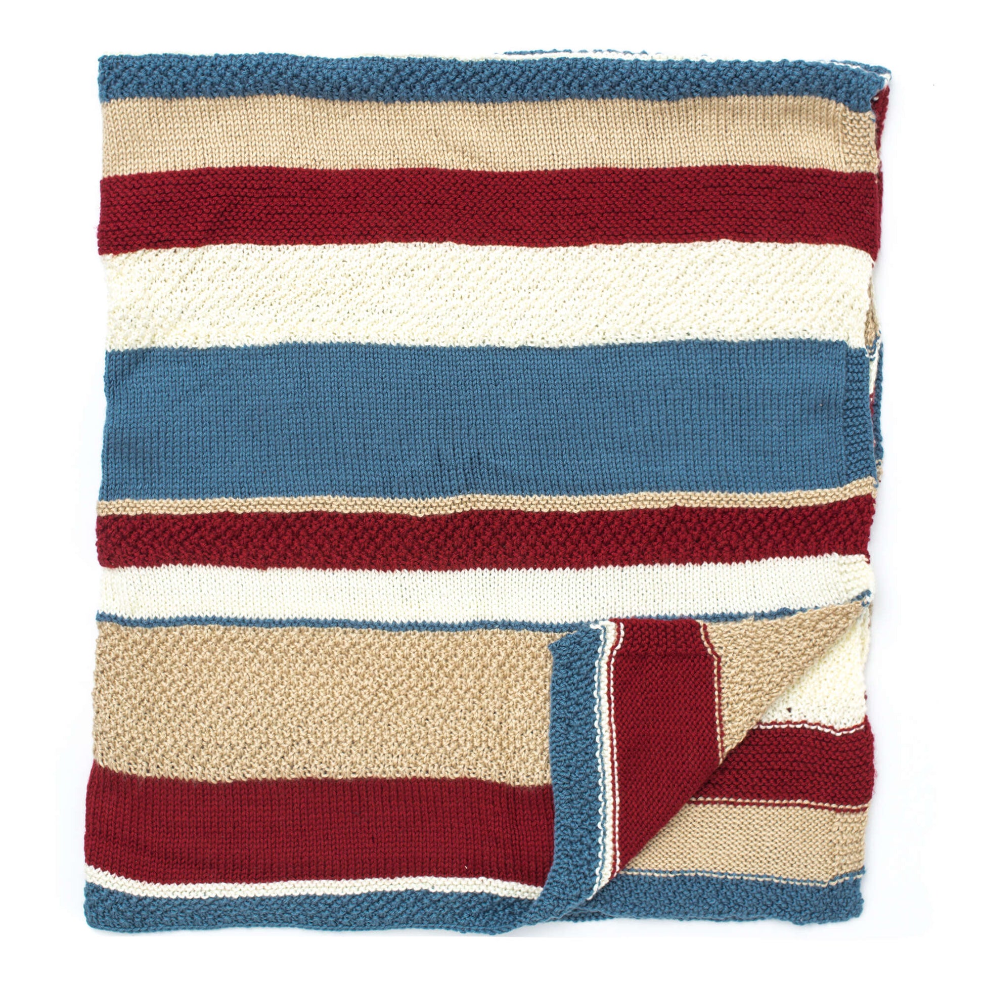 Free Caron Nantucket Afghan Knit Pattern