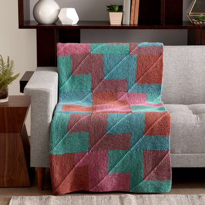 Caron Stack it Up Knit Afghan Single Size