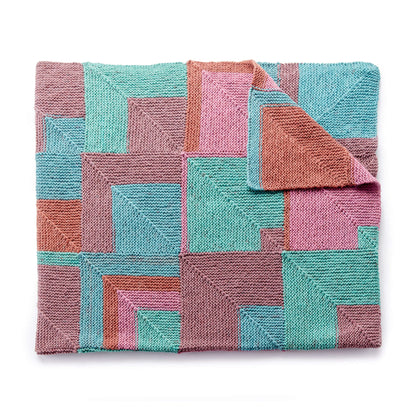 Caron Stack it Up Knit Afghan Single Size