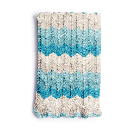 Caron Catch Some Big Waves Knit Blanket Single Size
